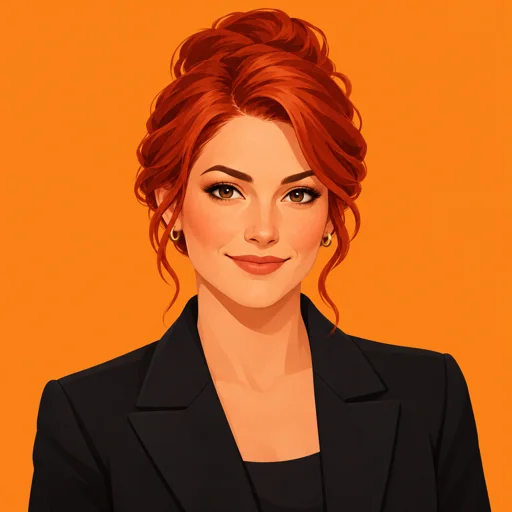Ember, the illustrated chief of staff inside Murage.